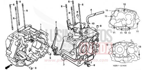 CARTER MOTEUR CA125X de 1999
